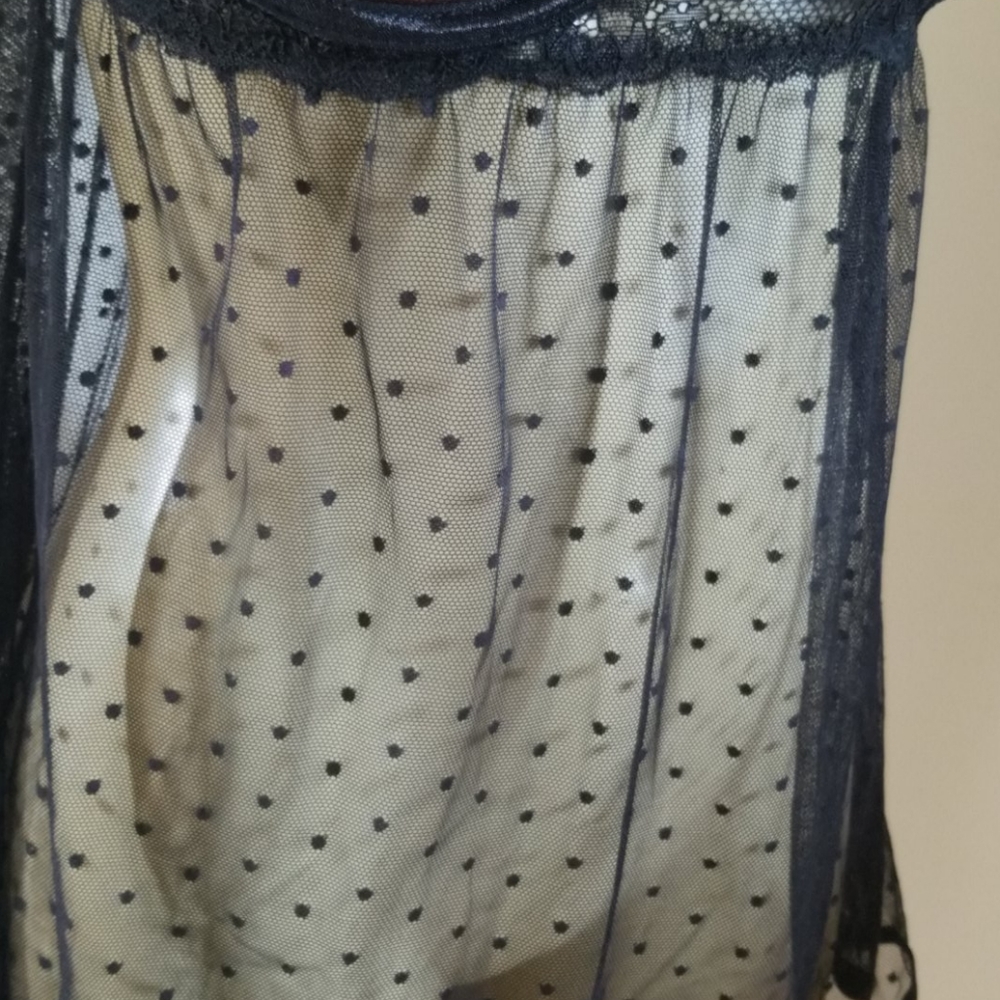 New Daisy Fuentes black large lingerie camisole - Picture 3 of 4
